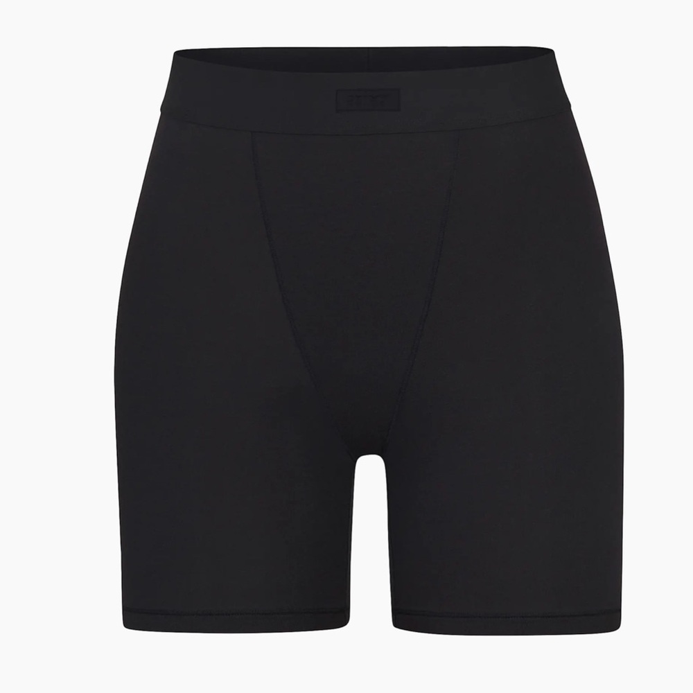 SKIMS Women’s Black Bike Biker Brief Boxer Lounge Wear Size Small